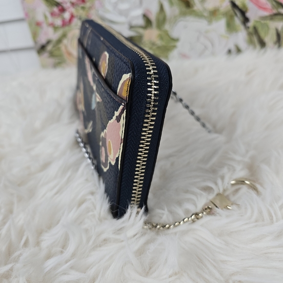 Kate Spade Zip Around Wallet Briar Lane Paper Rose - Picture 5 of 15